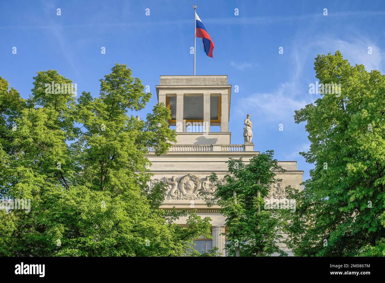 Botschaft Russland, Unter Den Linden, Mitte, Berlin, Deutschland Stockfoto
