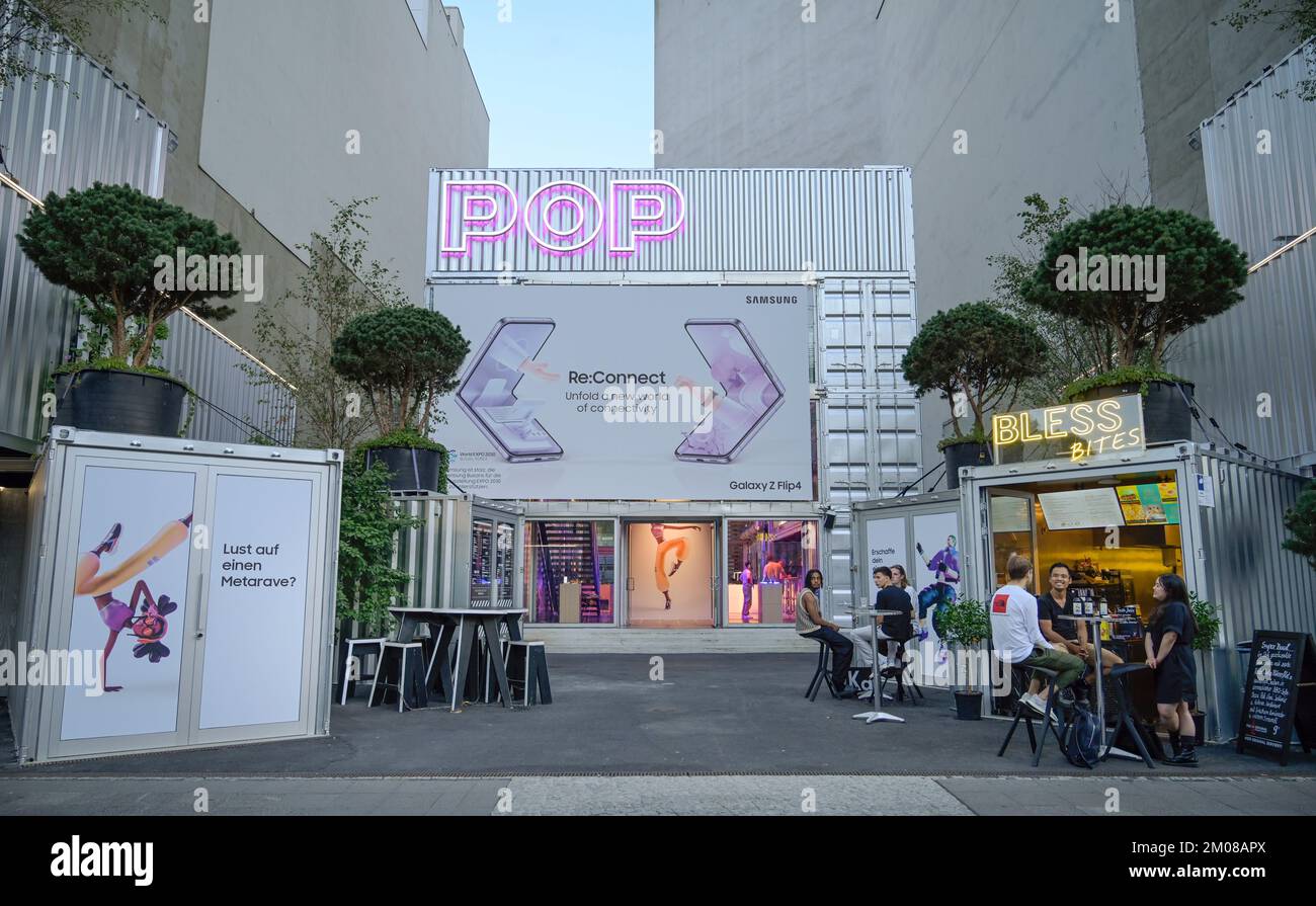 Pop Up Store Samsung, Charlottenburg, Charlottenburg-Wilmersdorf, Berlin, Deutschland Stockfoto