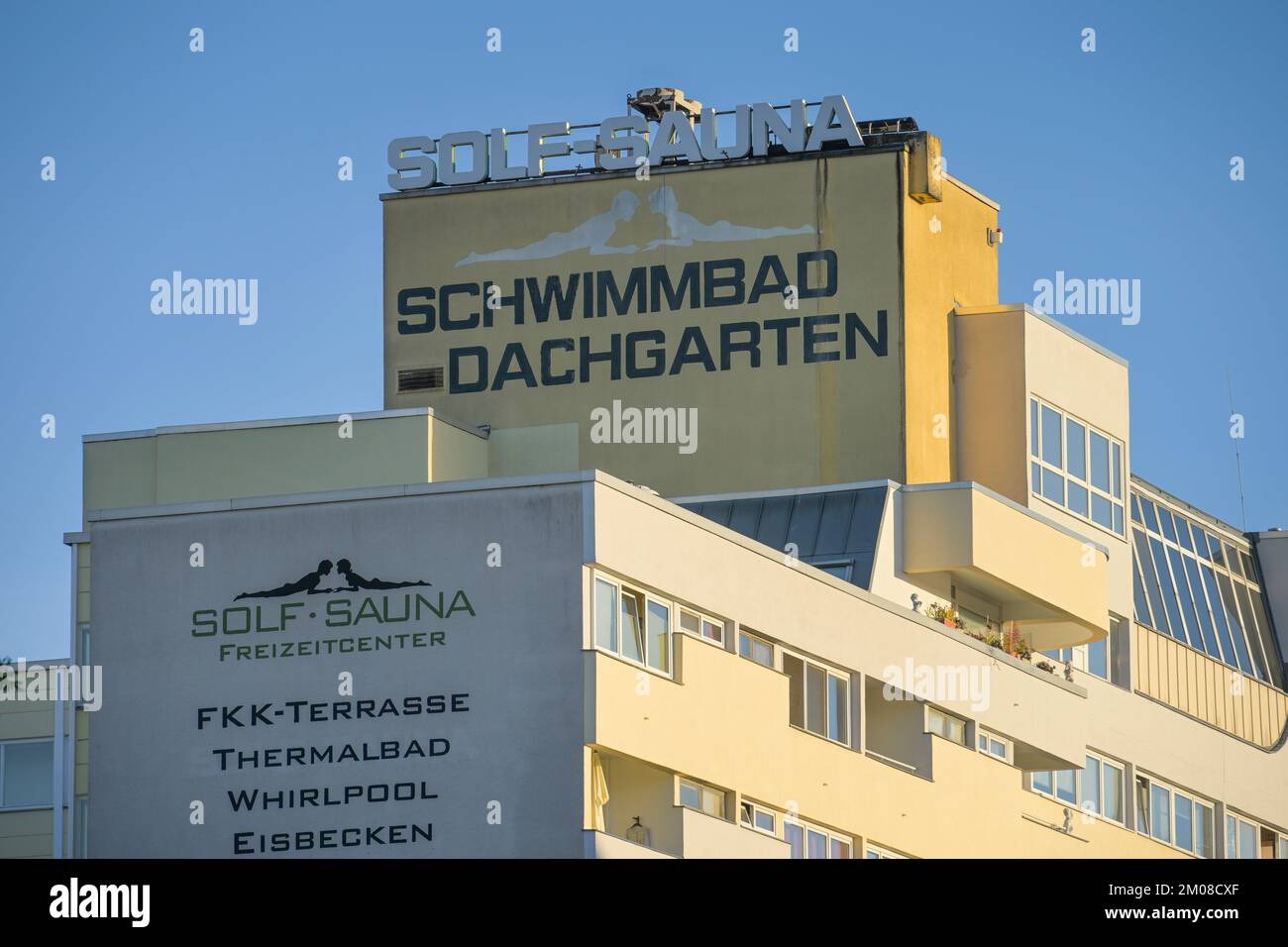 Solf Sauna, Bundesallee, Wilmersdorf, Charlottenburg-Wilmersdorf, Berlin, Deutschland Stockfoto