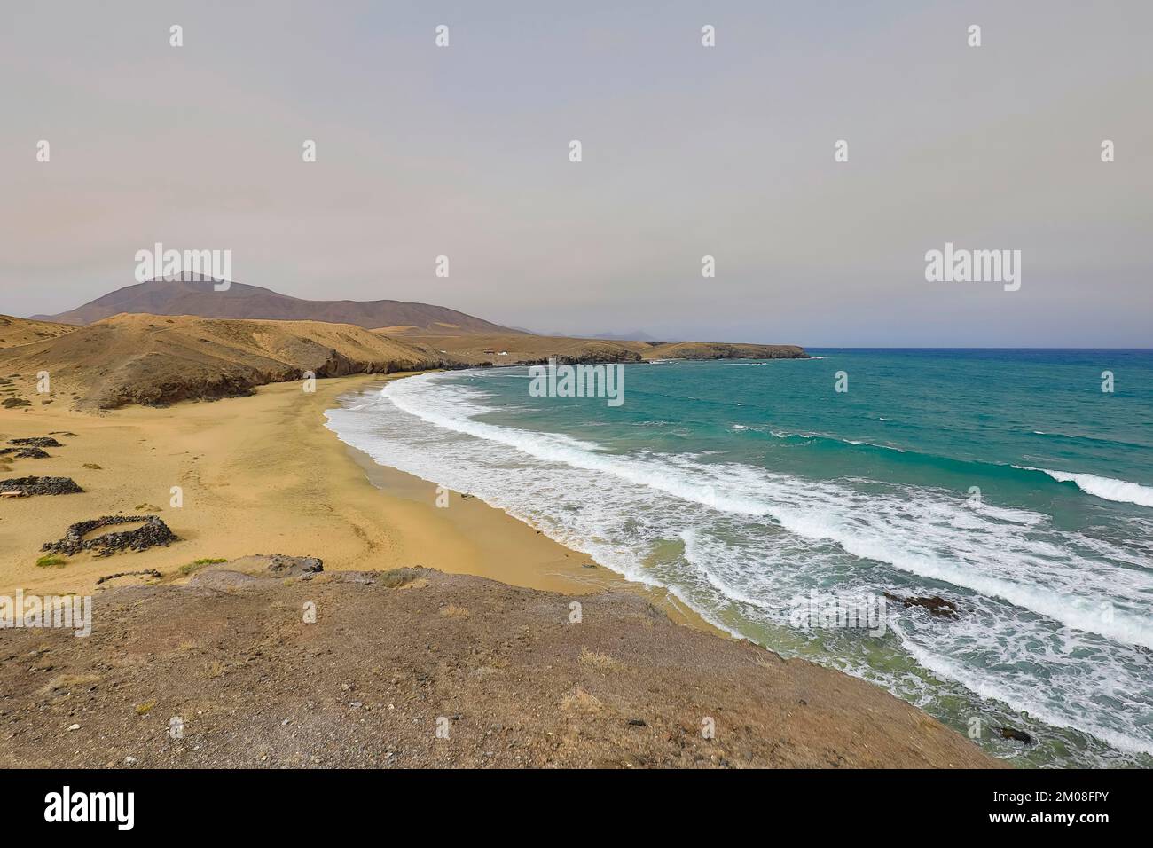 Papagayo Beach im Los Ajaches Nationalpark, Lanzarote, Kanarische Inseln, Spanien, Europa Stockfoto