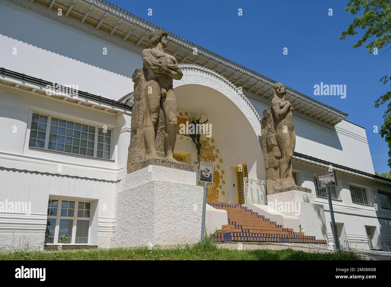 Ernst Ludwig-Haus, Museum Künstlerkolonie, Olbrichweg, Mathildenhöhe, Darmstadt, Hessen, Deutschland Stockfoto