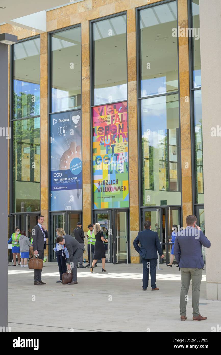 RheinMain CongressCenter RMCC, Friedrich-Ebert-Allee, Wiesbaden, Hessen, Deutschland Stockfoto