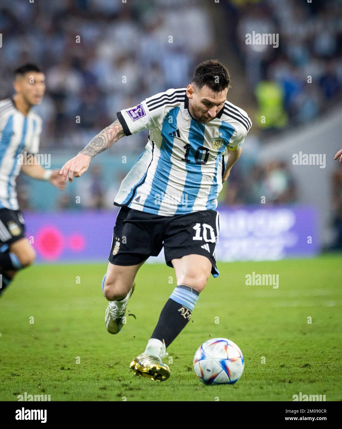 Doha, Katar. 3.. Dezember 2022. Lionel Messi (Arg) Argentinien - Australien Argentinien - Australien Weltmeisterschaft 2022 in Katar 03.12.2022 Kredit: Moritz Mulle Stockfoto