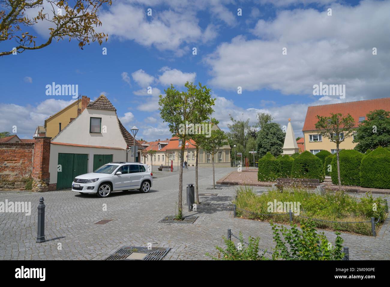 Platz des Friedens, Havelberg, Sachsen-Anhalt, Deutschland Stockfoto