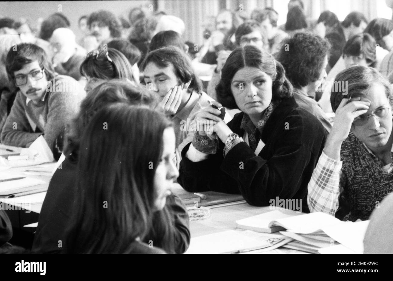 Internationale Konferenz zum Radikalen Dekret (Berufsverbote) am 21.10.1979 in Frankfurt/M, Deutschland, Europa Stockfoto