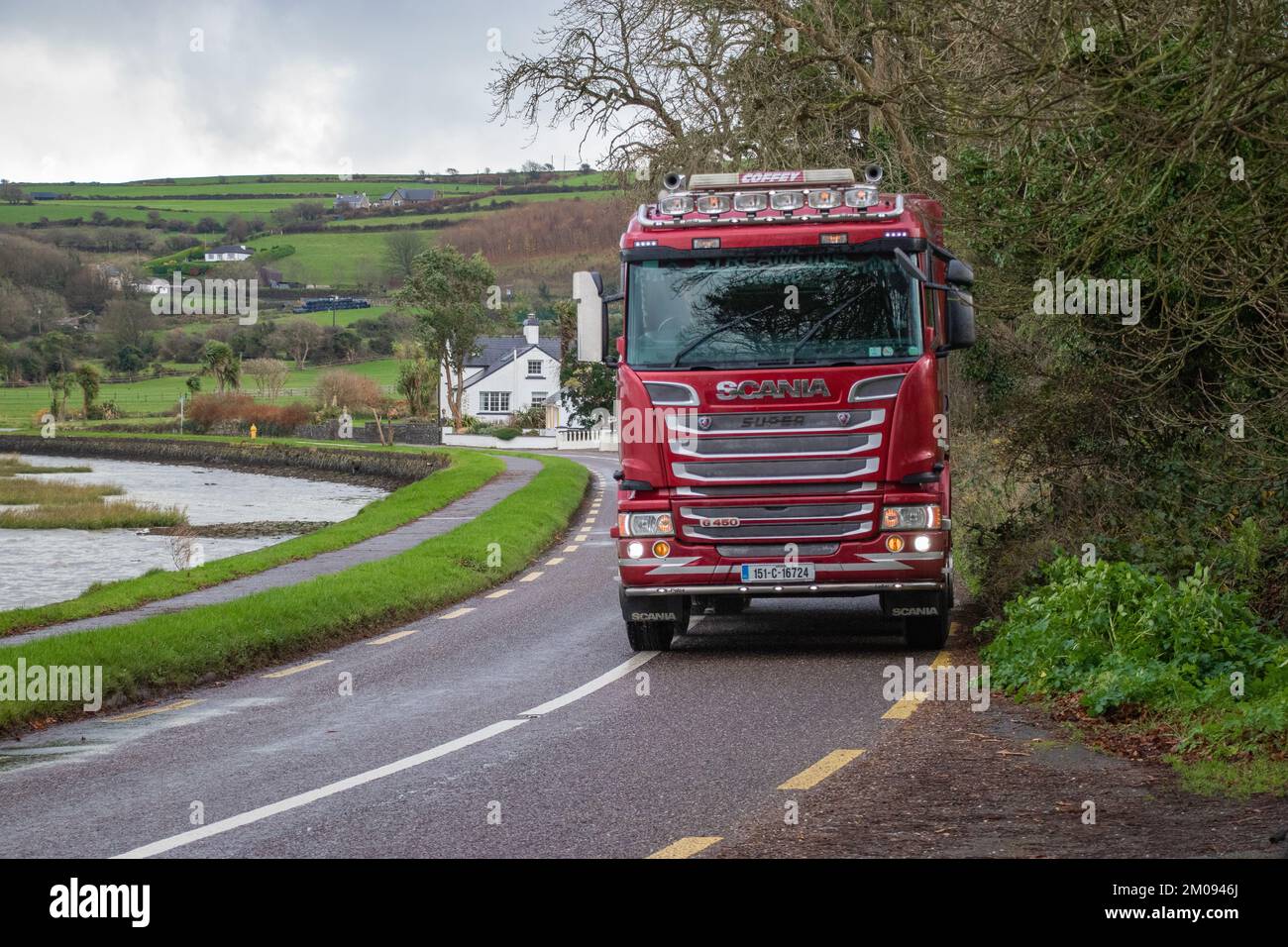 Barryroe Macra Truck and Tractor Run in Aid of Clonakilty Community Hospital and Marymount University Hospital and Hospice, November 2022 Stockfoto