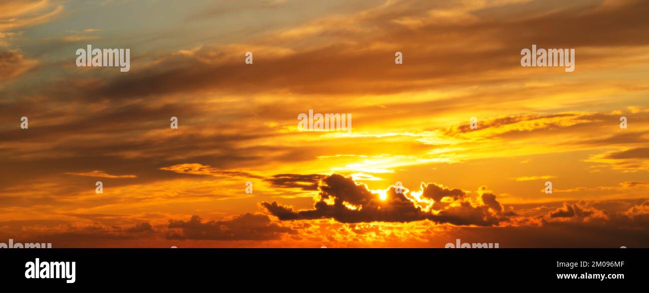 Am Strand sitzt eine wunderschöne Blondine mit langen Haaren in einem Pferdeschwanz, trinkt Kaffee und genießt die Aussicht. Stockfoto