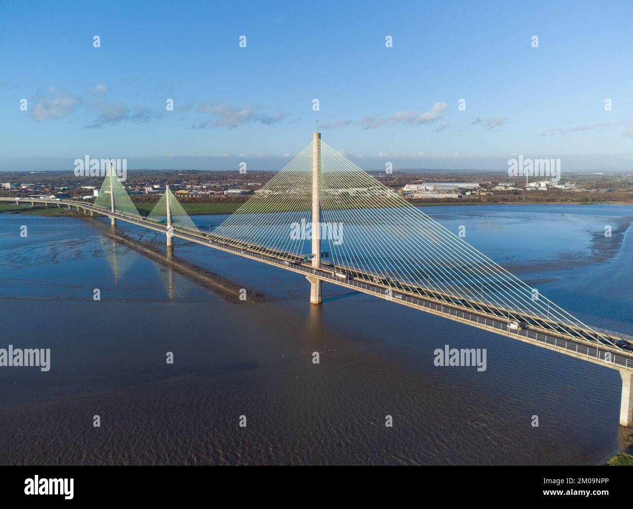 Mersey Gateway Brücke Stockfoto