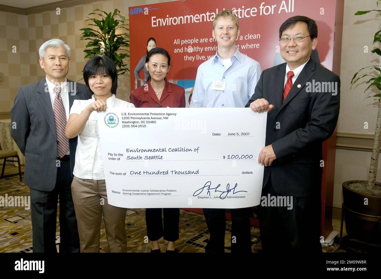 Amt für Vollstreckung und Einhaltung - Environmental Justice Collabortive Problem-Solving Cooperative Agreement Program , Environmental Protection Agency Stockfoto