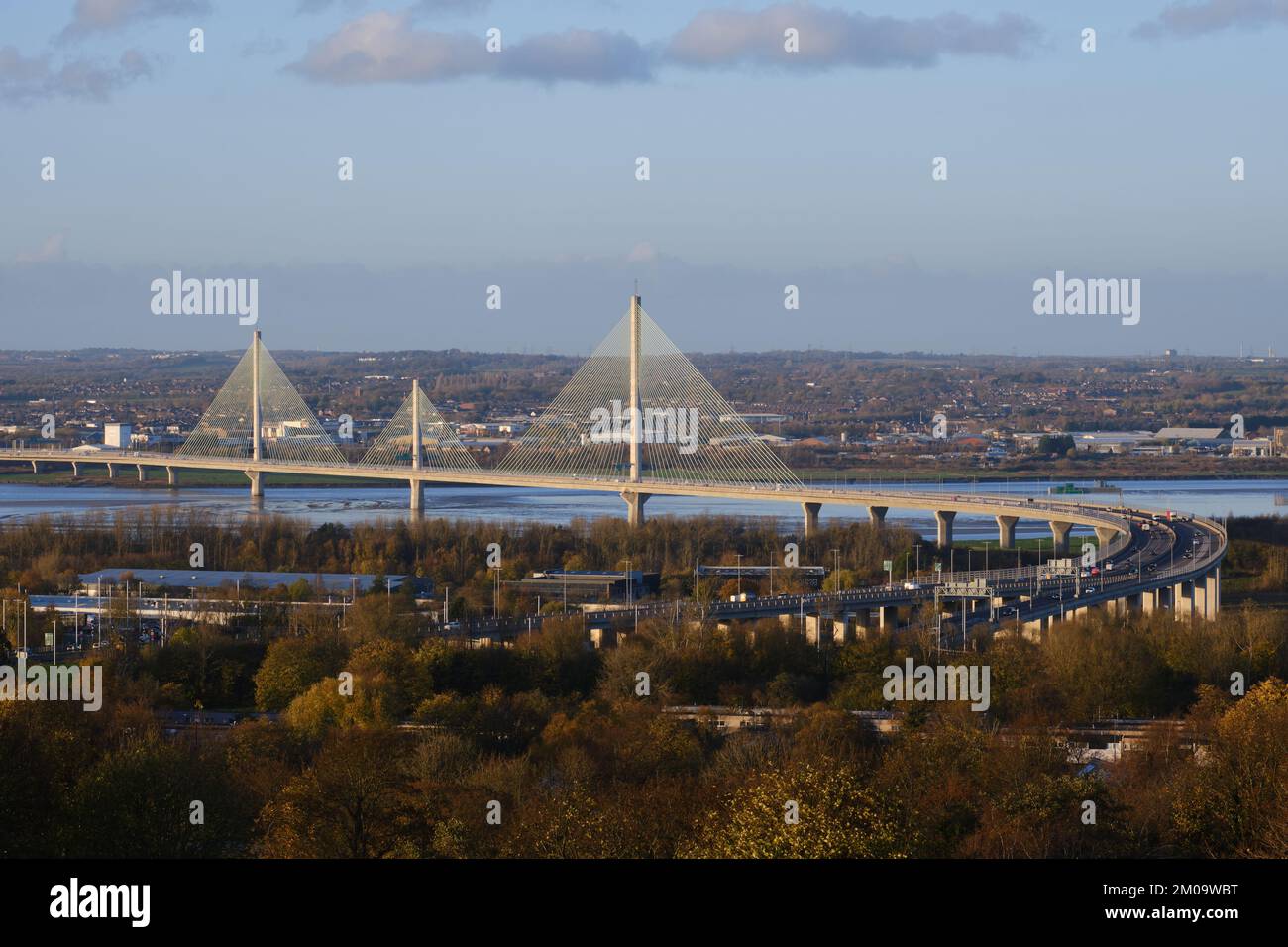Mersey Gateway Brücke Stockfoto