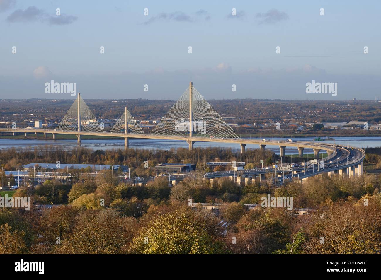 Mersey Gateway Brücke Stockfoto