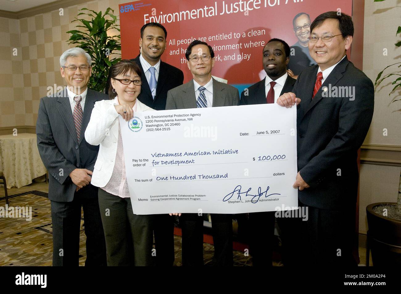 Amt für Vollstreckung und Einhaltung - Environmental Justice Collabortive Problem-Solving Cooperative Agreement Program , Environmental Protection Agency Stockfoto