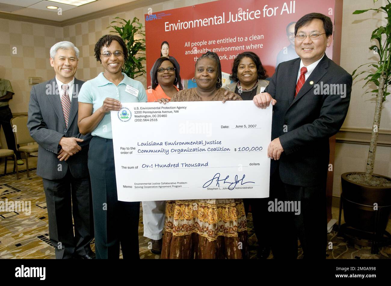 Amt für Vollstreckung und Einhaltung - Environmental Justice Collabortive Problem-Solving Cooperative Agreement Program , Environmental Protection Agency Stockfoto