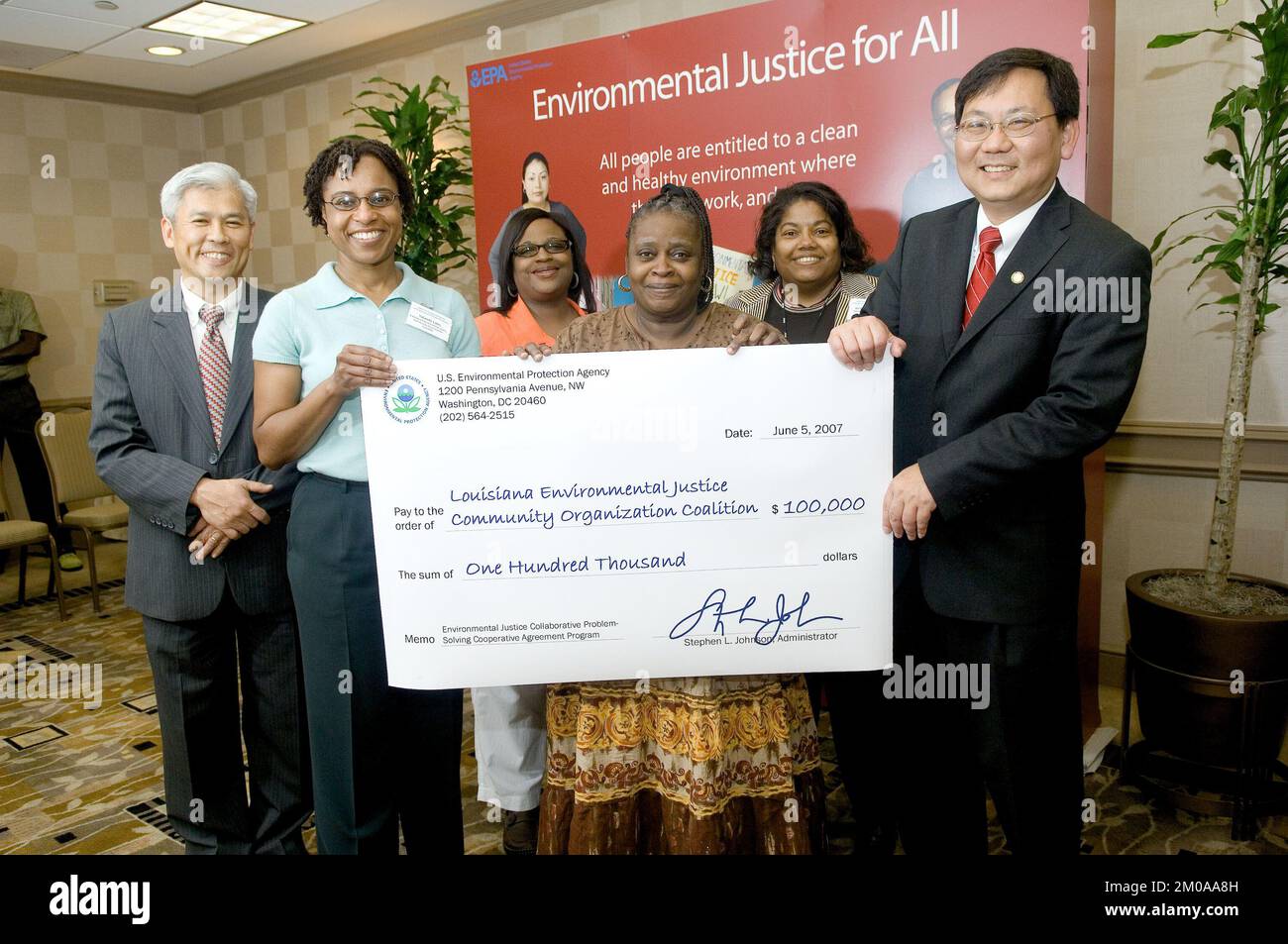 Amt für Vollstreckung und Einhaltung - Environmental Justice Collabortive Problem-Solving Cooperative Agreement Program , Environmental Protection Agency Stockfoto