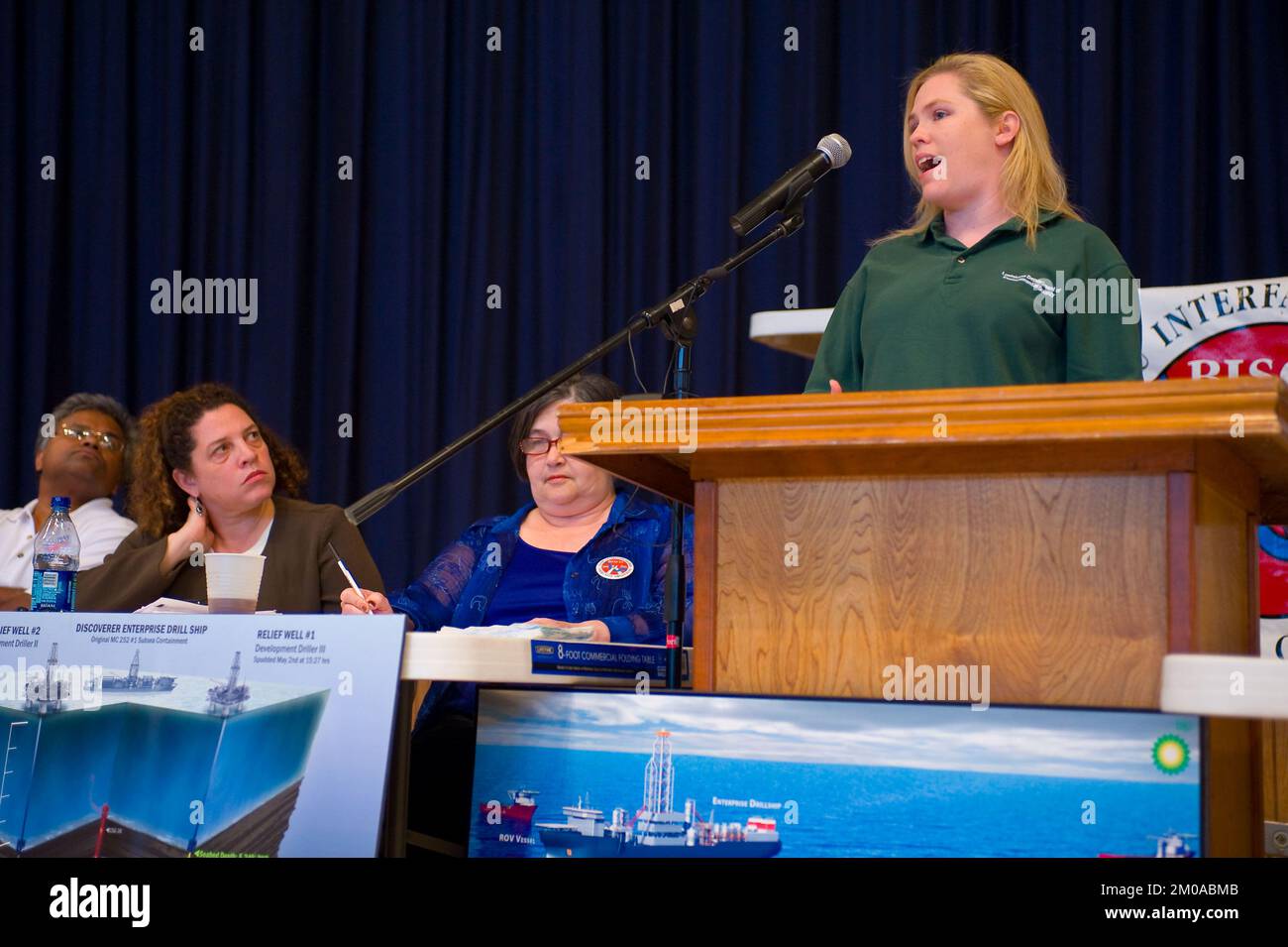 Büro der Verwaltungsrätin (Lisa P. Jackson) - Cocodrie, Louisiana und Oil Disaster Meeting in Dulac, Louisiana (BP-Ölpest) - USEPA-Foto von Eric Vance, Environmental Protection Agency Stockfoto