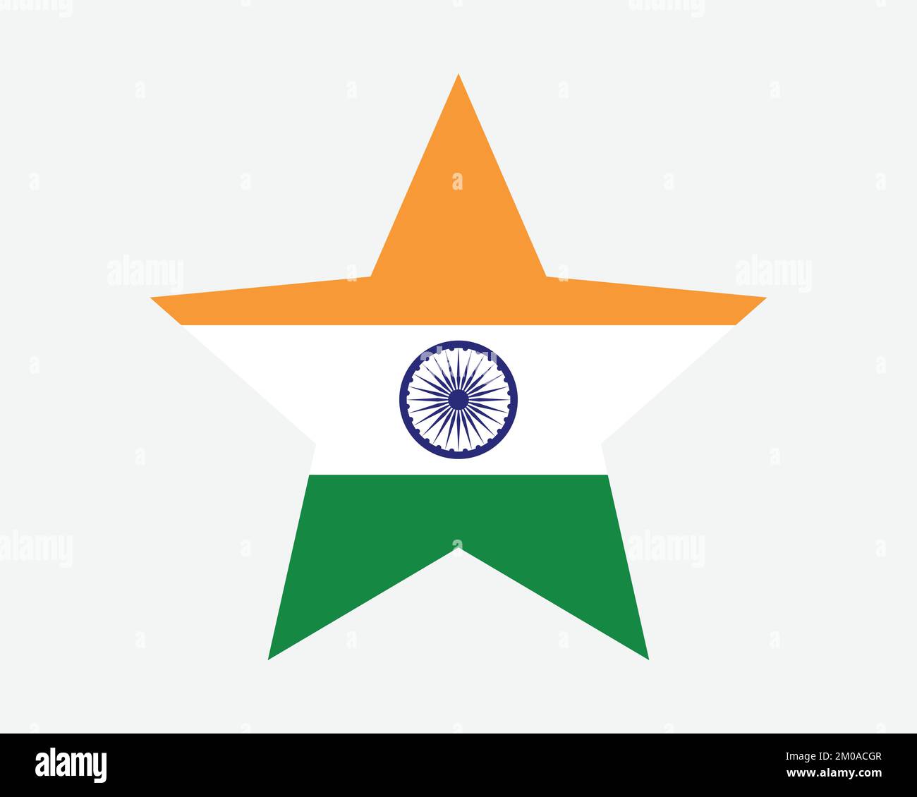 Indische Sternenflagge. Indische Sternenflagge. Symbol Für Nationales Banner Symbol Vektor Flache Druckvorlagen Grafik Stock Vektor