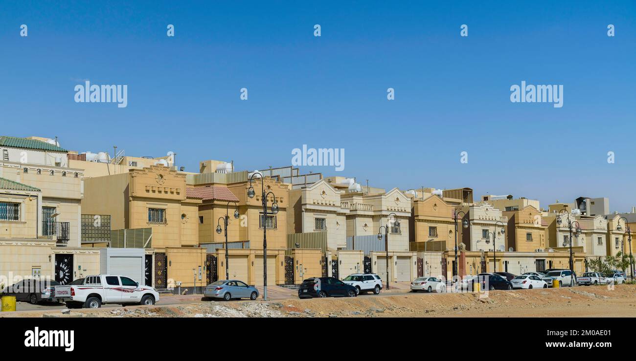 Reihenhäuser - Saudi-Arabien Stockfoto