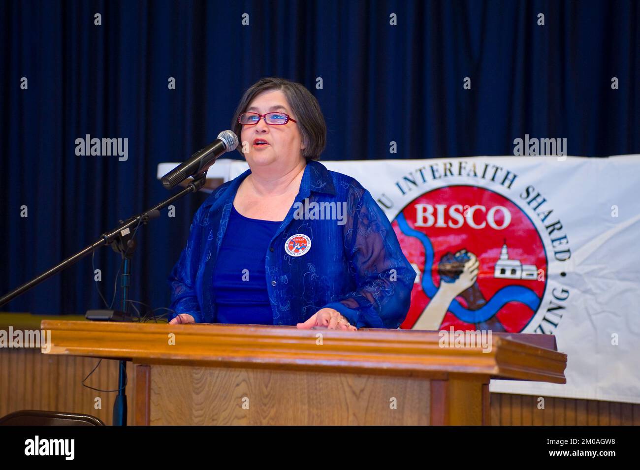 Büro der Verwaltungsrätin (Lisa P. Jackson) - Cocodrie, Louisiana und Oil Disaster Meeting in Dulac, Louisiana (BP-Ölpest) - USEPA-Foto von Eric Vance, Environmental Protection Agency Stockfoto