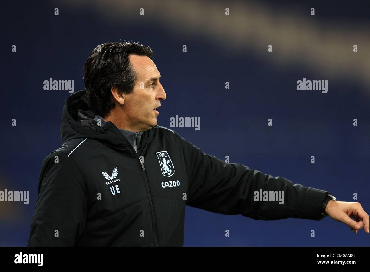 Unai Emery, der Cheftrainer/Manager von Aston Villa, schaut während des Football Friendly Match für die Peter Whittingham Foundation Wohltätigkeitsorganisation, Cardiff C. Stockfoto