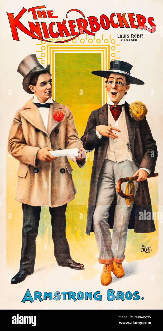 Armstrong Bros The Knickerbockers (Ende 1890er-Anfang 1900er) Stockfoto