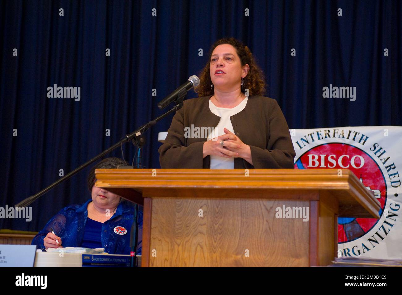 Büro der Verwaltungsrätin (Lisa P. Jackson) - Cocodrie, Louisiana und Oil Disaster Meeting in Dulac, Louisiana (BP-Ölpest) - USEPA-Foto von Eric Vance, Environmental Protection Agency Stockfoto
