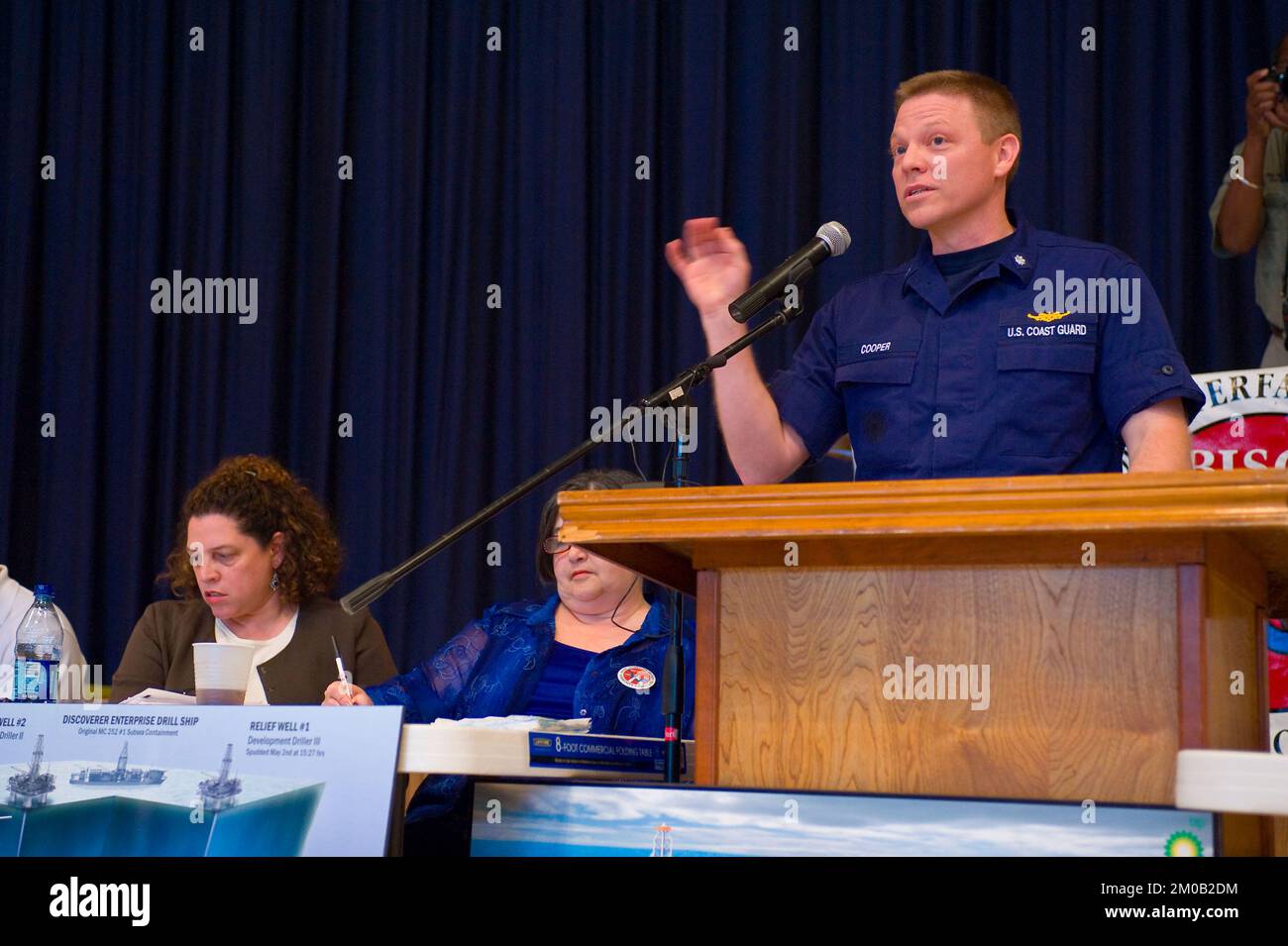 Büro der Verwaltungsrätin (Lisa P. Jackson) - Cocodrie, Louisiana und Oil Disaster Meeting in Dulac, Louisiana (BP-Ölpest) - USEPA-Foto von Eric Vance, Environmental Protection Agency Stockfoto