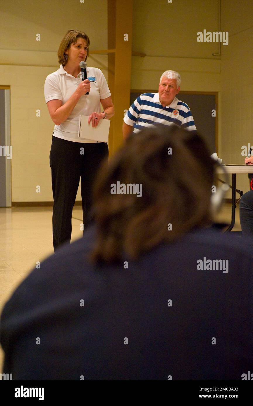 Büro der Verwaltungsrätin (Lisa P. Jackson) - Cocodrie, Louisiana und Oil Disaster Meeting in Dulac, Louisiana (BP-Ölpest) - USEPA-Foto von Eric Vance, Environmental Protection Agency Stockfoto