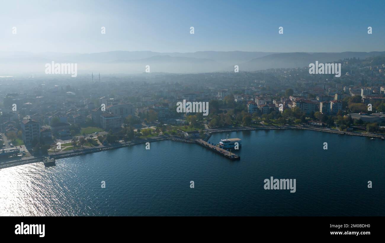 Die Provinz Kocaeli liegt am östlichsten Ende des Marmaramees rund um den Golf von Izmit. Stockfoto