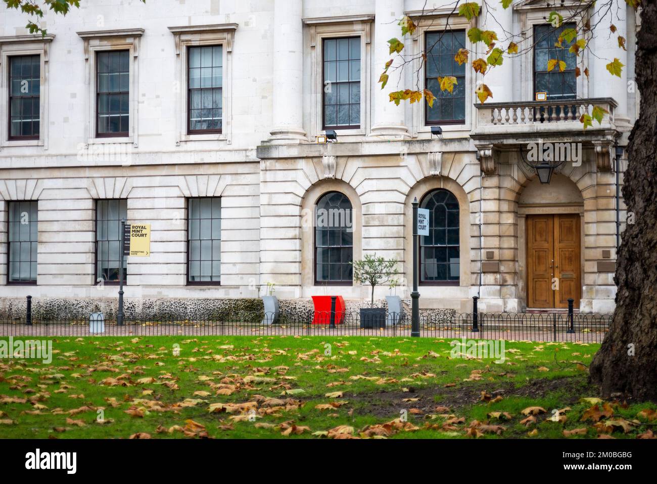 Royal Mint Court, verkauft an die Volksrepublik China für ihre geplante neue Londoner Botschaft. Der Tower Hamlets Council hat den Plan abgelehnt Stockfoto