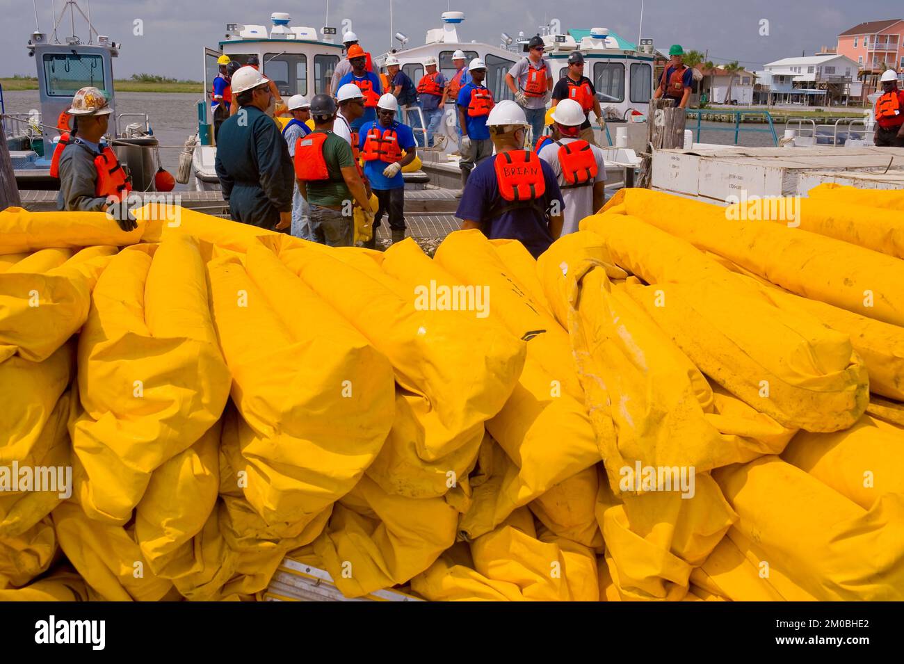 Büro der Verwaltungsrätin (Lisa P. Jackson) - Cocodrie, Louisiana und Oil Disaster Meeting in Dulac, Louisiana (BP-Ölpest) - USEPA-Foto von Eric Vance, Environmental Protection Agency Stockfoto