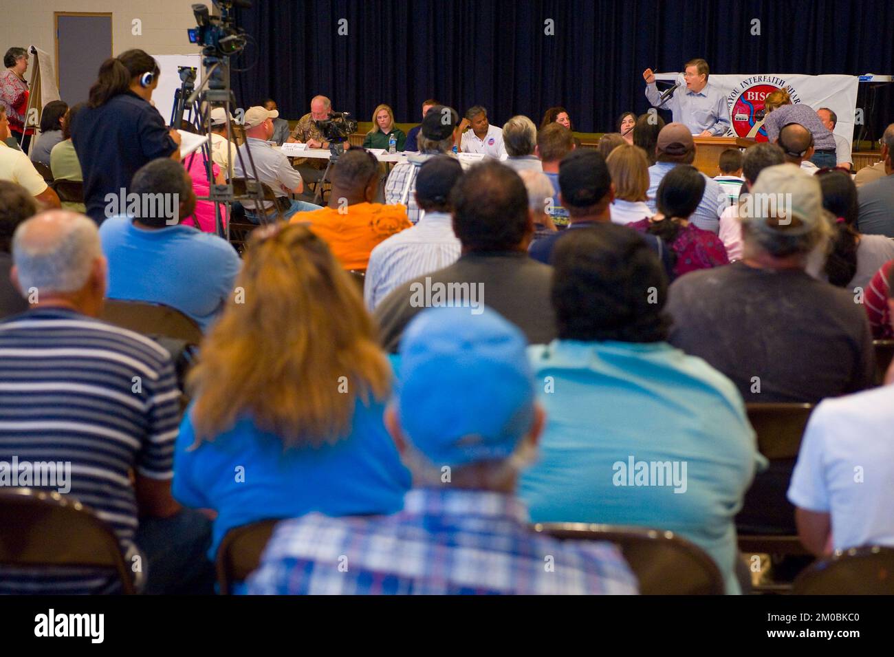 Büro der Verwaltungsrätin (Lisa P. Jackson) - Cocodrie, Louisiana und Oil Disaster Meeting in Dulac, Louisiana (BP-Ölpest) - USEPA-Foto von Eric Vance, Environmental Protection Agency Stockfoto