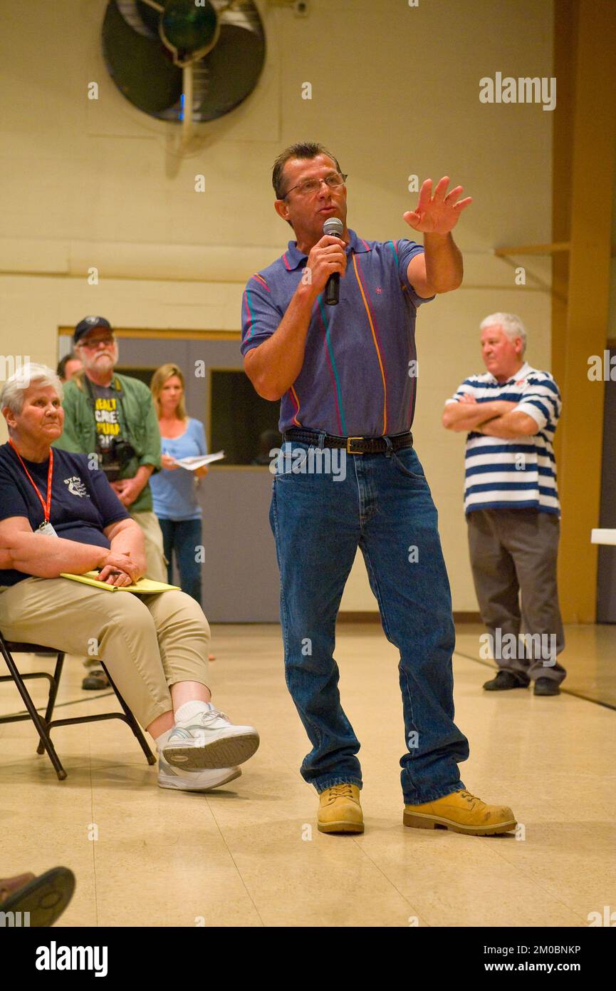 Büro der Verwaltungsrätin (Lisa P. Jackson) - Cocodrie, Louisiana und Oil Disaster Meeting in Dulac, Louisiana (BP-Ölpest) - USEPA-Foto von Eric Vance, Environmental Protection Agency Stockfoto