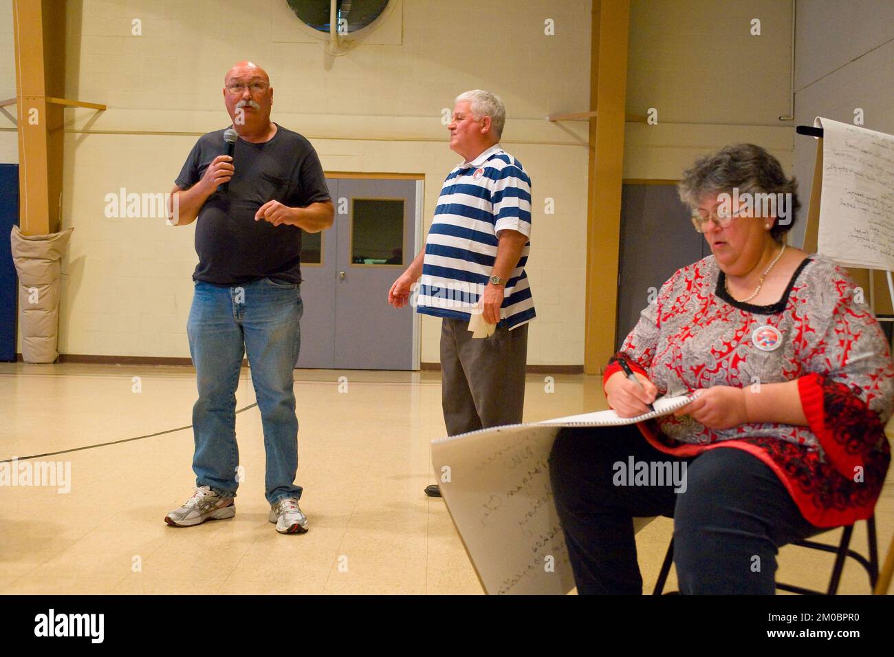 Büro der Verwaltungsrätin (Lisa P. Jackson) - Cocodrie, Louisiana und Oil Disaster Meeting in Dulac, Louisiana (BP-Ölpest) - USEPA-Foto von Eric Vance, Environmental Protection Agency Stockfoto