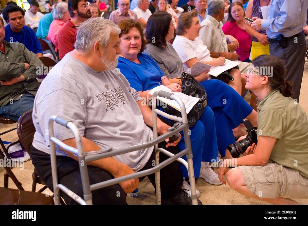 Büro der Verwaltungsrätin (Lisa P. Jackson) - Cocodrie, Louisiana und Oil Disaster Meeting in Dulac, Louisiana (BP-Ölpest) - USEPA-Foto von Eric Vance, Environmental Protection Agency Stockfoto