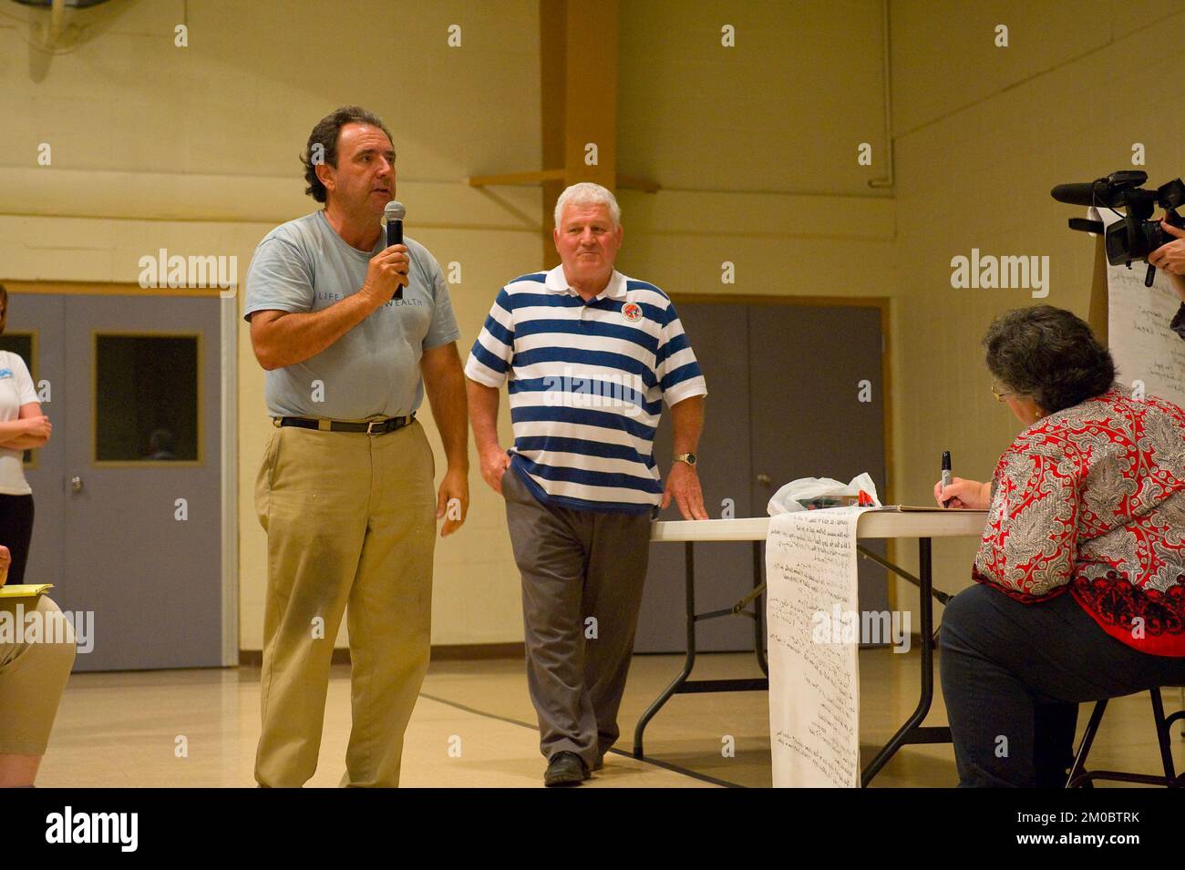 Büro der Verwaltungsrätin (Lisa P. Jackson) - Cocodrie, Louisiana und Oil Disaster Meeting in Dulac, Louisiana (BP-Ölpest) - USEPA-Foto von Eric Vance, Environmental Protection Agency Stockfoto