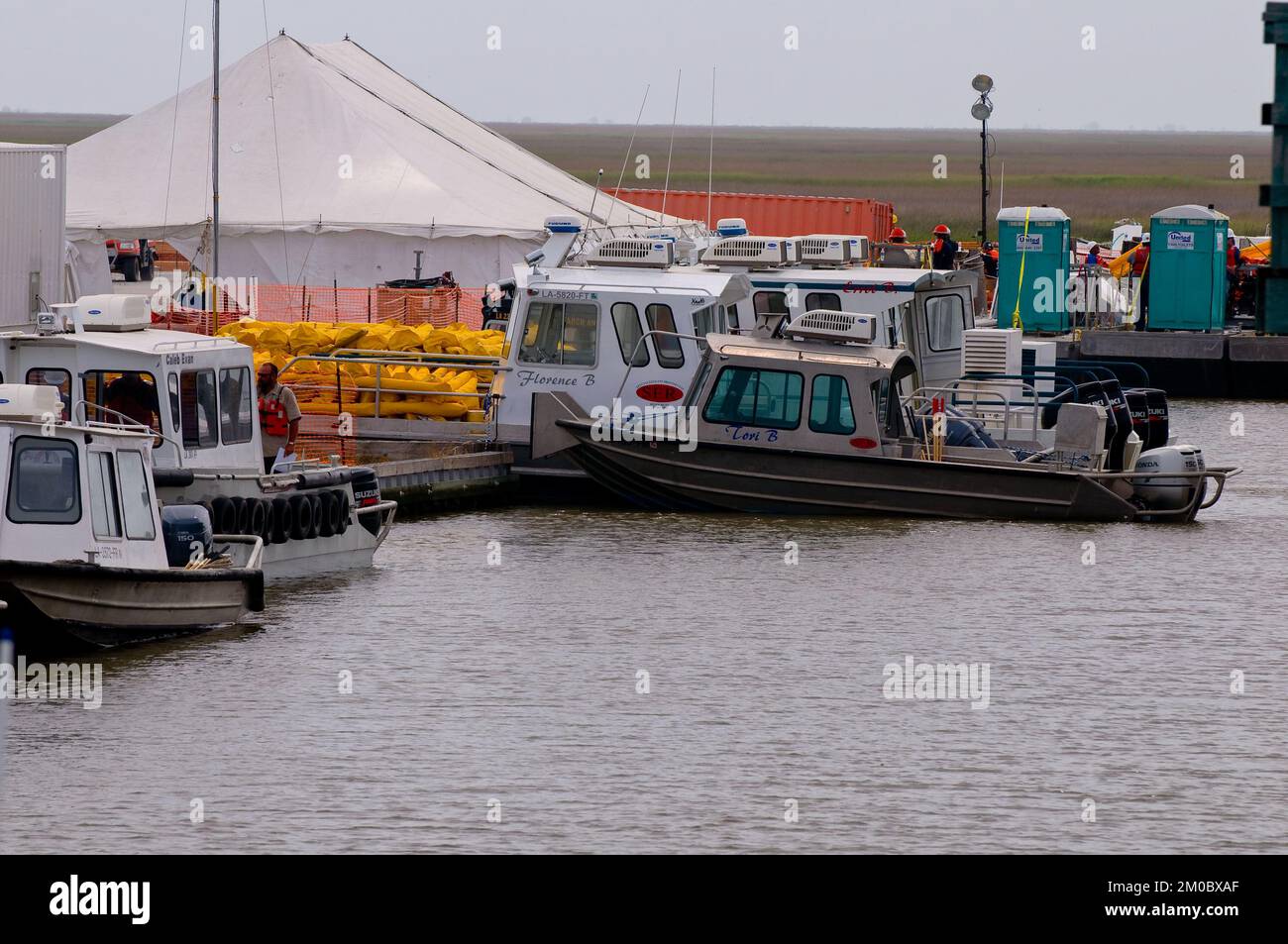 Büro der Verwaltungsrätin (Lisa P. Jackson) - Cocodrie, Louisiana und Oil Disaster Meeting in Dulac, Louisiana (BP-Ölpest) - USEPA-Foto von Eric Vance, Environmental Protection Agency Stockfoto