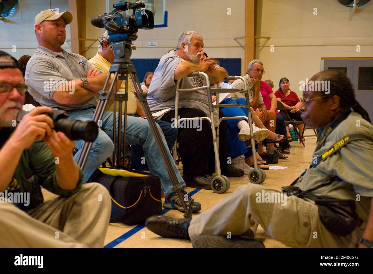 Büro der Verwaltungsrätin (Lisa P. Jackson) - Cocodrie, Louisiana und Oil Disaster Meeting in Dulac, Louisiana (BP-Ölpest) - USEPA-Foto von Eric Vance, Environmental Protection Agency Stockfoto