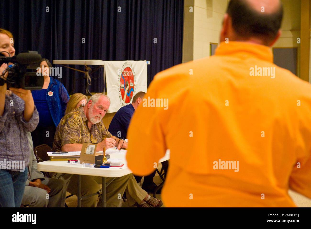 Büro der Verwaltungsrätin (Lisa P. Jackson) - Cocodrie, Louisiana und Oil Disaster Meeting in Dulac, Louisiana (BP-Ölpest) - USEPA-Foto von Eric Vance, Environmental Protection Agency Stockfoto