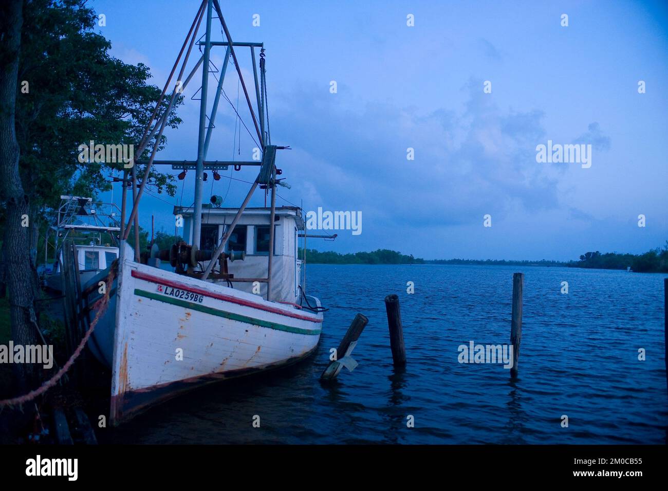 Büro der Verwaltungsrätin (Lisa P. Jackson) - Cocodrie, Louisiana und Wasserprobenahme (BP Oil Spill) - USEPA-Foto von Eric Vance, Environmental Protection Agency Stockfoto