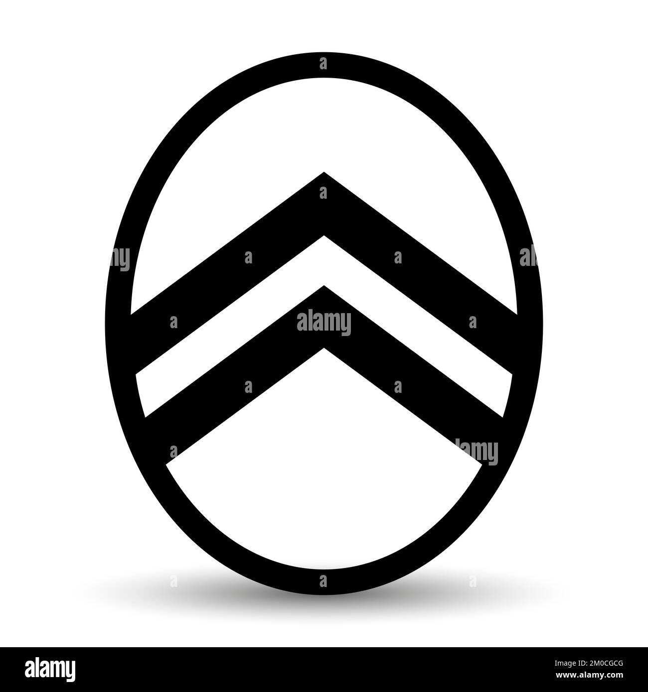 Frankreich, Jahr 2022, neue Logo-Marke Citroen, französische Automobilindustrie, Illustration Stockfoto