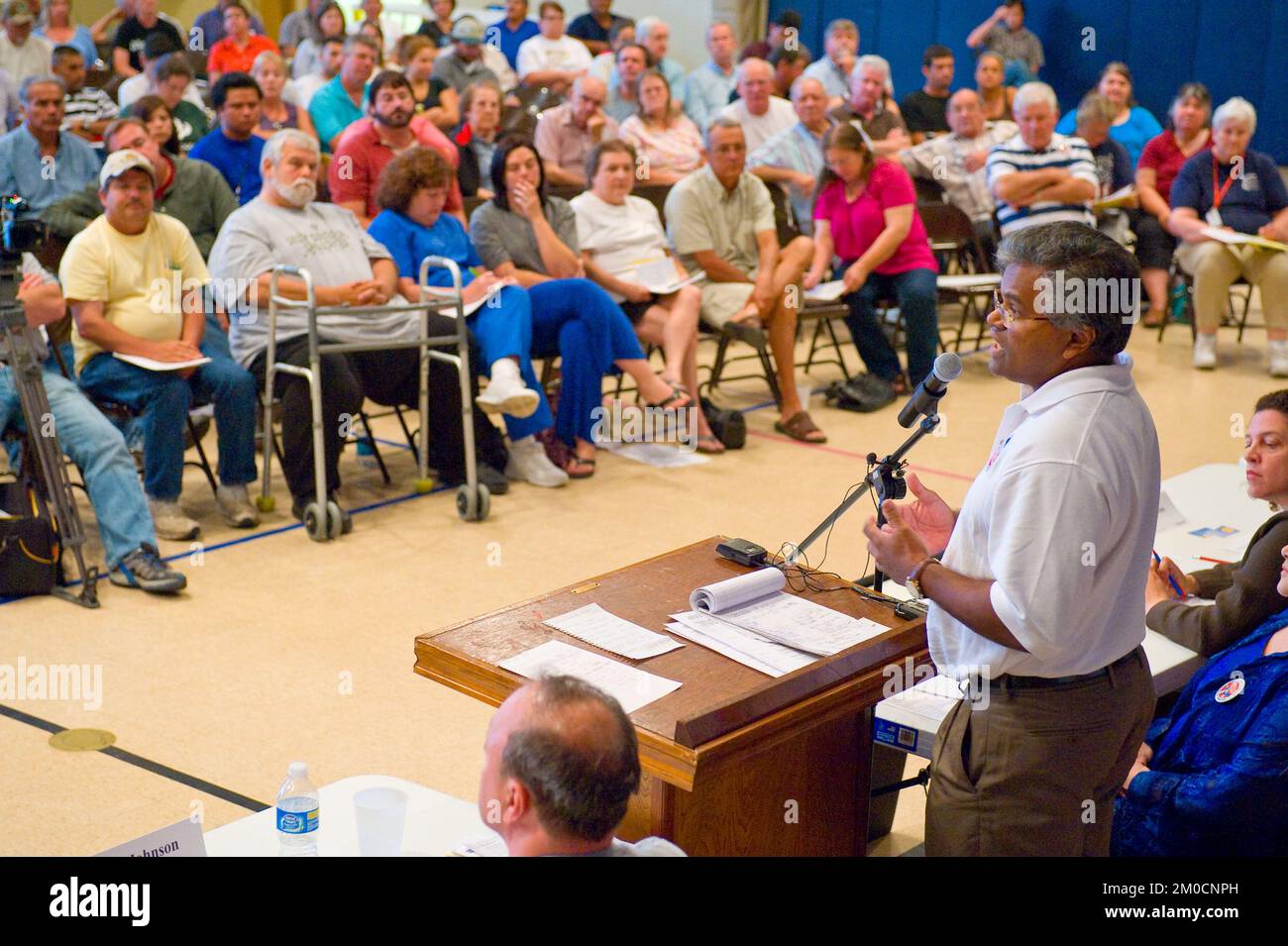 Büro der Verwaltungsrätin (Lisa P. Jackson) - Cocodrie, Louisiana und Oil Disaster Meeting in Dulac, Louisiana (BP-Ölpest) - USEPA-Foto von Eric Vance, Environmental Protection Agency Stockfoto