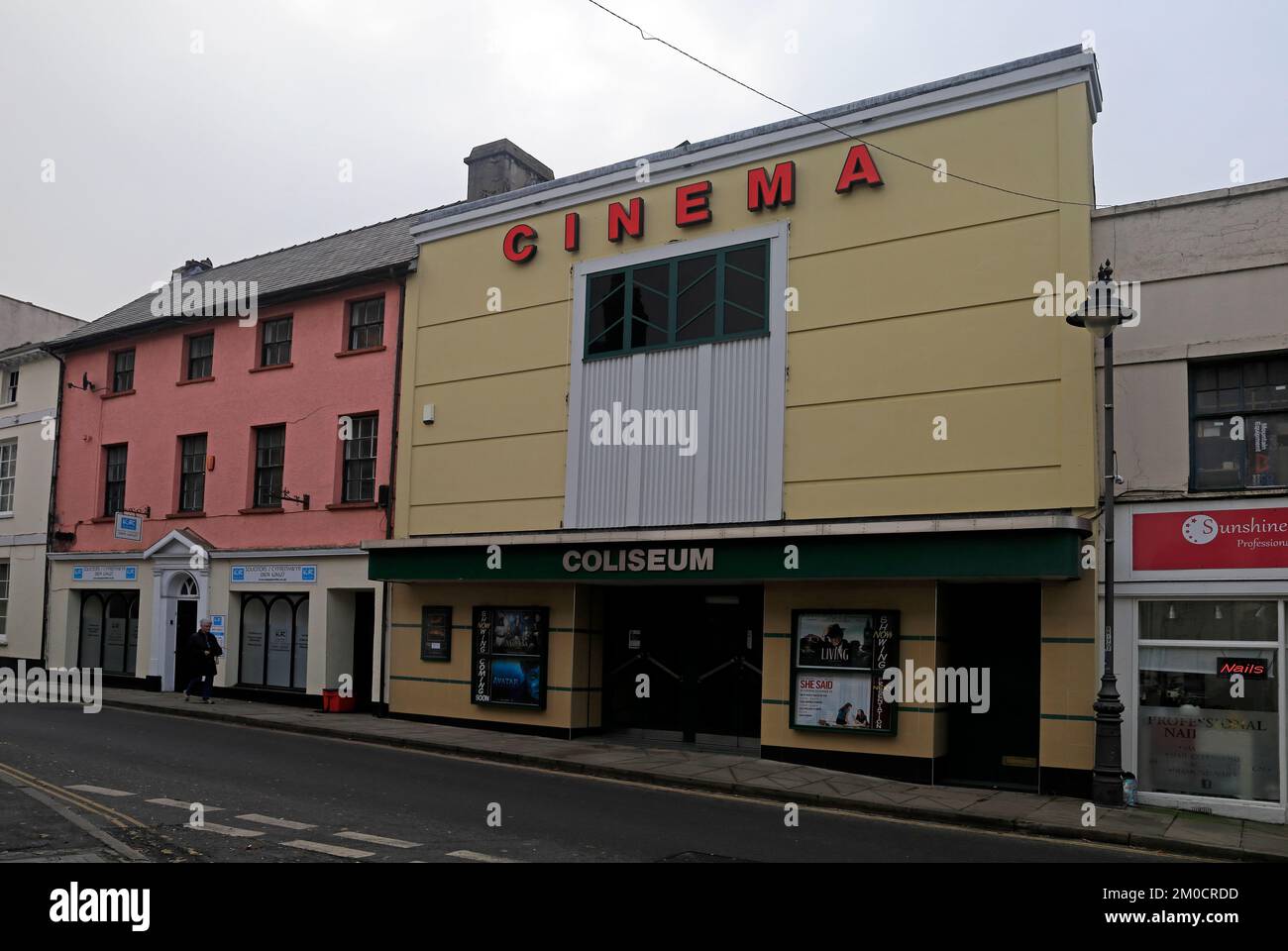 Coliseum Cinema, Brecon, Powys, Wales, Großbritannien. Dezember 2022. Im Winter. Stockfoto