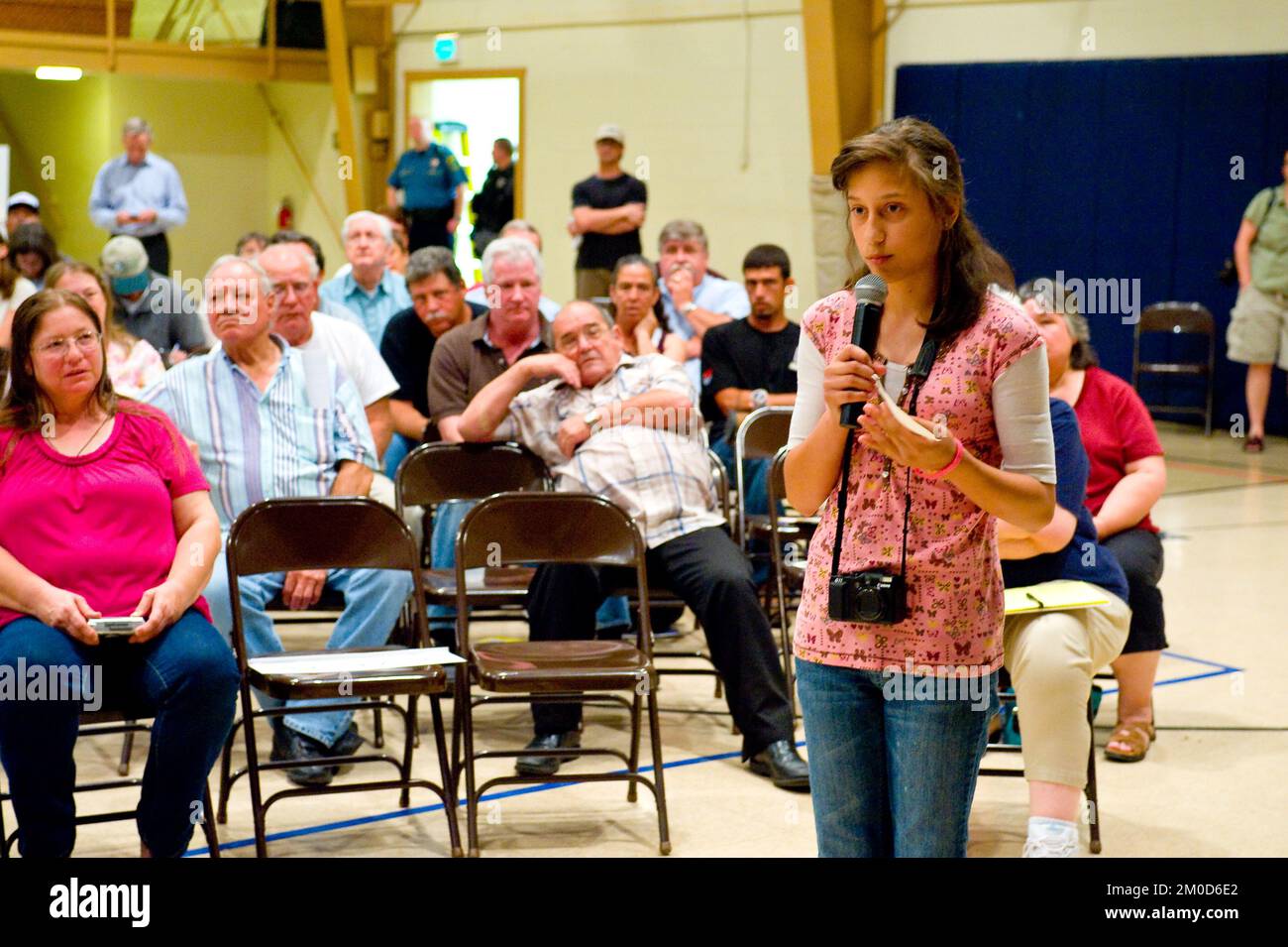 Büro der Verwaltungsrätin (Lisa P. Jackson) - Cocodrie, Louisiana und Oil Disaster Meeting in Dulac, Louisiana (BP-Ölpest) - USEPA-Foto von Eric Vance, Environmental Protection Agency Stockfoto