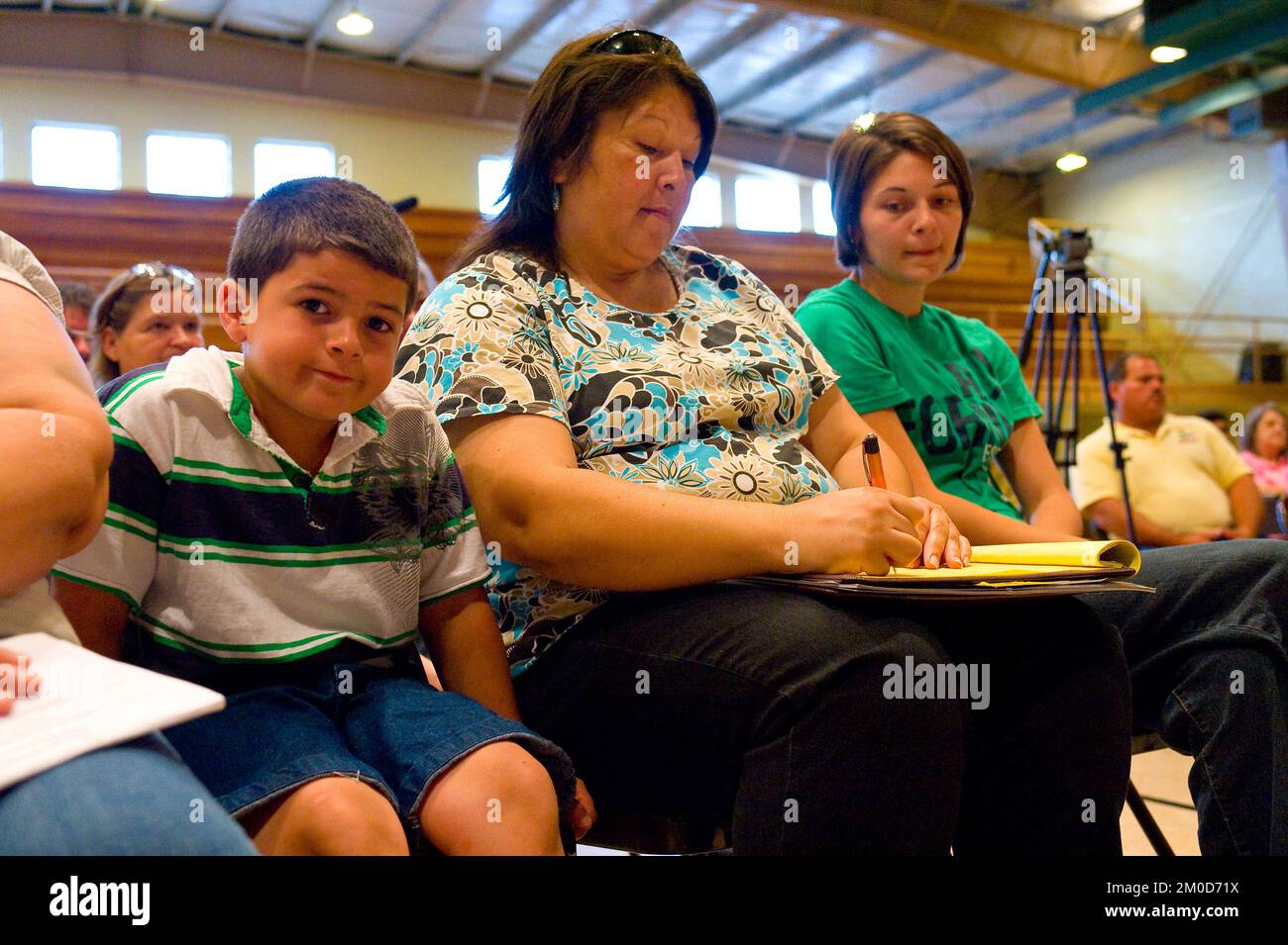 Büro der Verwaltungsrätin (Lisa P. Jackson) - Cocodrie, Louisiana und Oil Disaster Meeting in Dulac, Louisiana (BP-Ölpest) - USEPA-Foto von Eric Vance, Environmental Protection Agency Stockfoto
