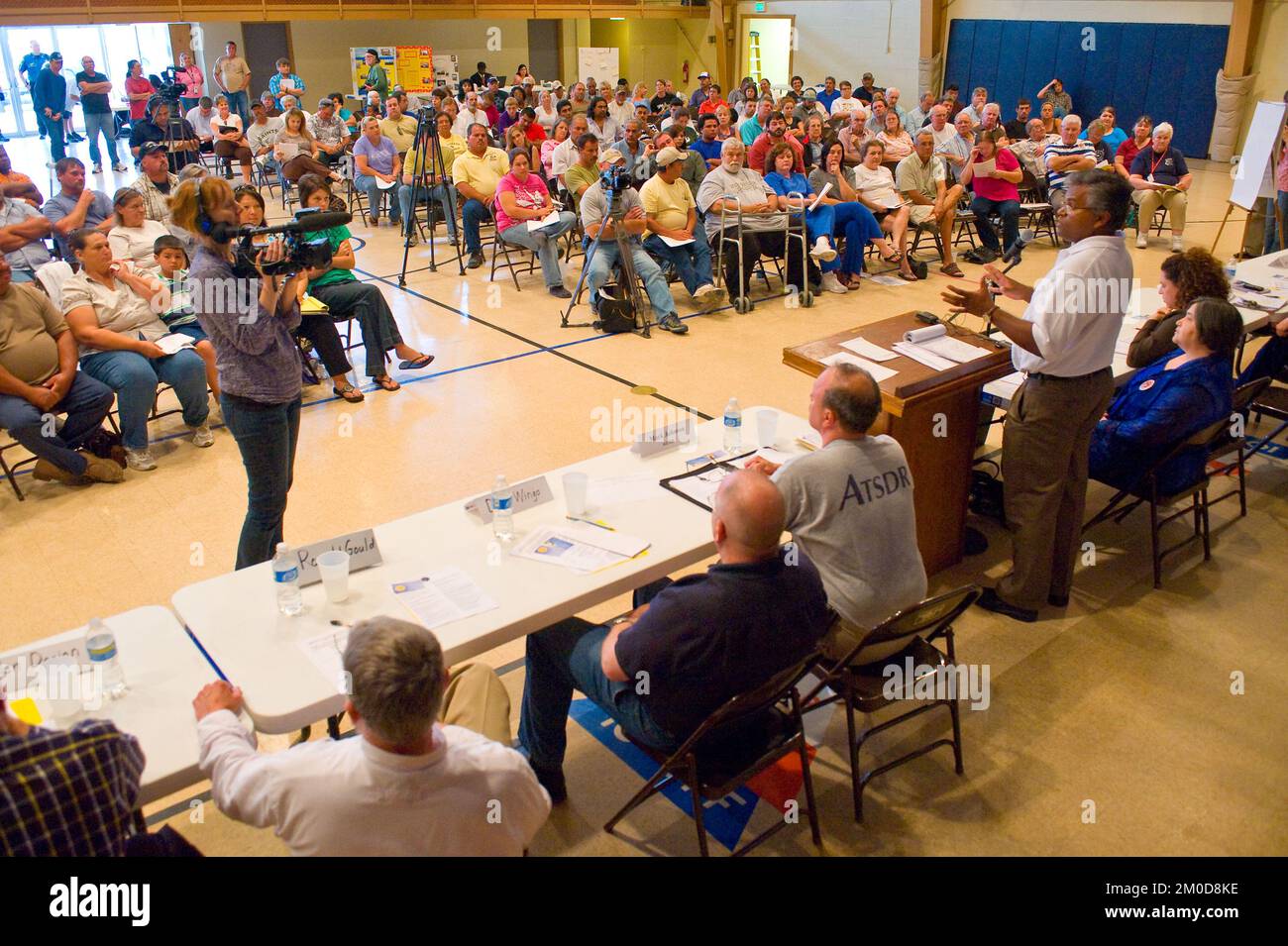 Büro der Verwaltungsrätin (Lisa P. Jackson) - Cocodrie, Louisiana und Oil Disaster Meeting in Dulac, Louisiana (BP-Ölpest) - USEPA-Foto von Eric Vance, Environmental Protection Agency Stockfoto