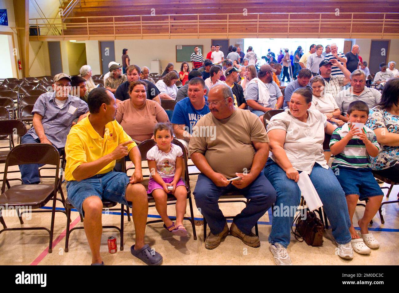 Büro der Verwaltungsrätin (Lisa P. Jackson) - Cocodrie, Louisiana und Oil Disaster Meeting in Dulac, Louisiana (BP-Ölpest) - USEPA-Foto von Eric Vance, Environmental Protection Agency Stockfoto