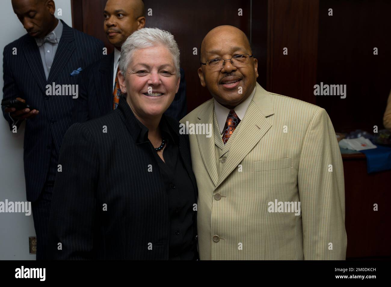 Büro des Administrators - Virginia - Administrator Gina McCarthy spricht an der Handelskammer Hampton Roads, Old Dominion University Idea Fusion und zum 100.. Jahrestag der Ministerkonferenz an der Hampton University, Environmental Protection Agency Stockfoto