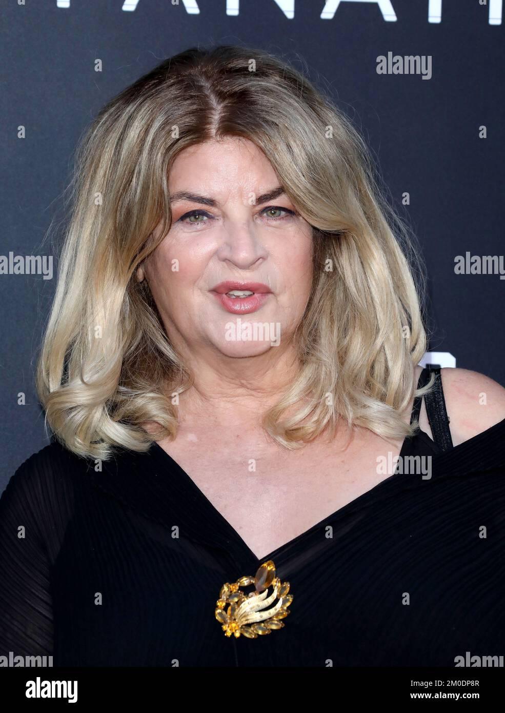 Die Cheers-Schauspielerin Kirstie Alley ist nach einem kurzen Kampf gegen den Krebs gestorben. Sie war 71. Jahre alt. Kirstie Alley auf der Premiere „The Fanatic“ Los Angeles, die am 22. August 2019 im Egyptian Theatre in Hollywood, Kalifornien, stattfindet. © David Acosta / AFF-USA.COM Stockfoto