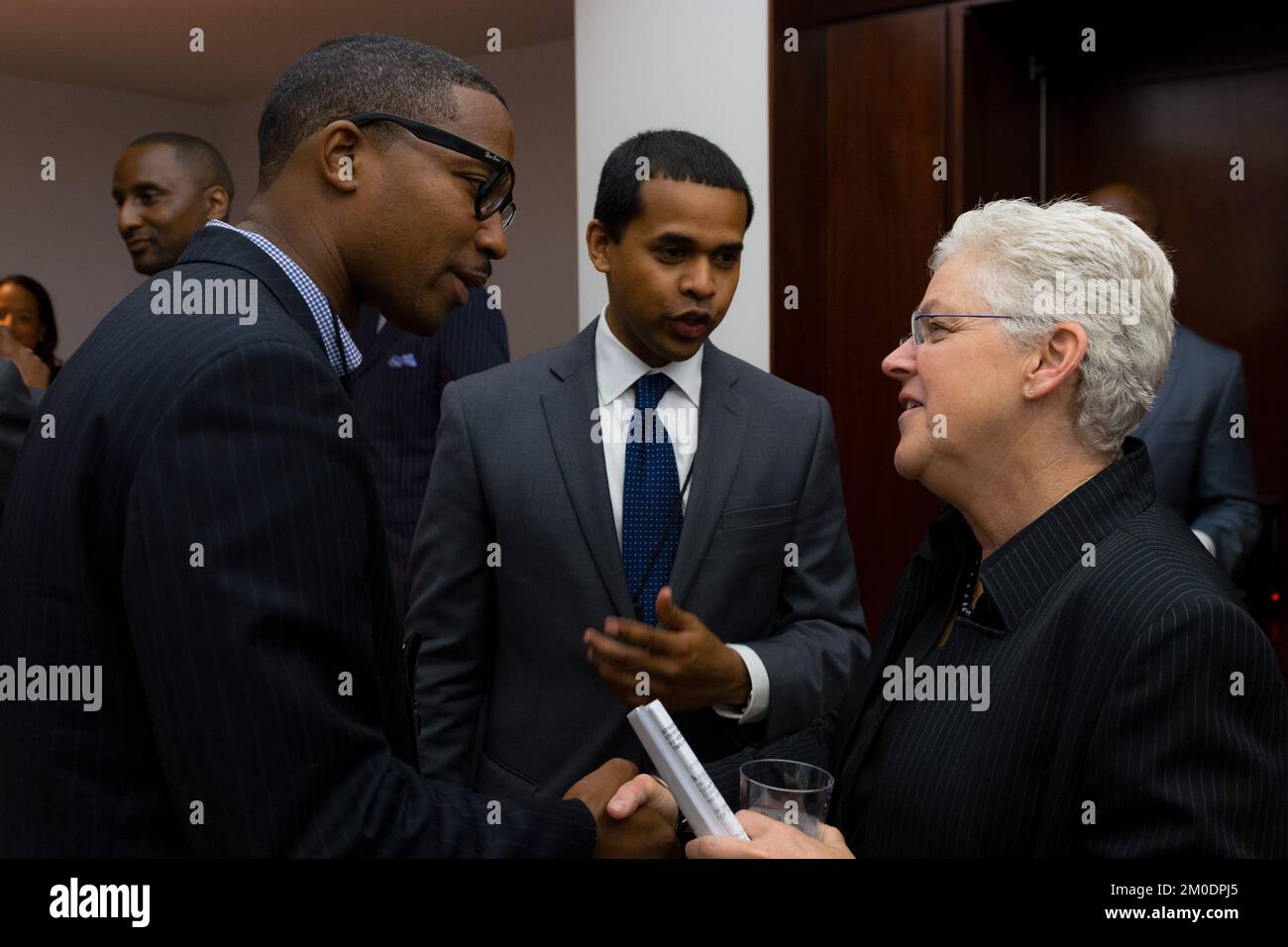 Büro des Administrators - Virginia - Administrator Gina McCarthy spricht an der Handelskammer Hampton Roads, Old Dominion University Idea Fusion und zum 100.. Jahrestag der Ministerkonferenz an der Hampton University, Environmental Protection Agency Stockfoto