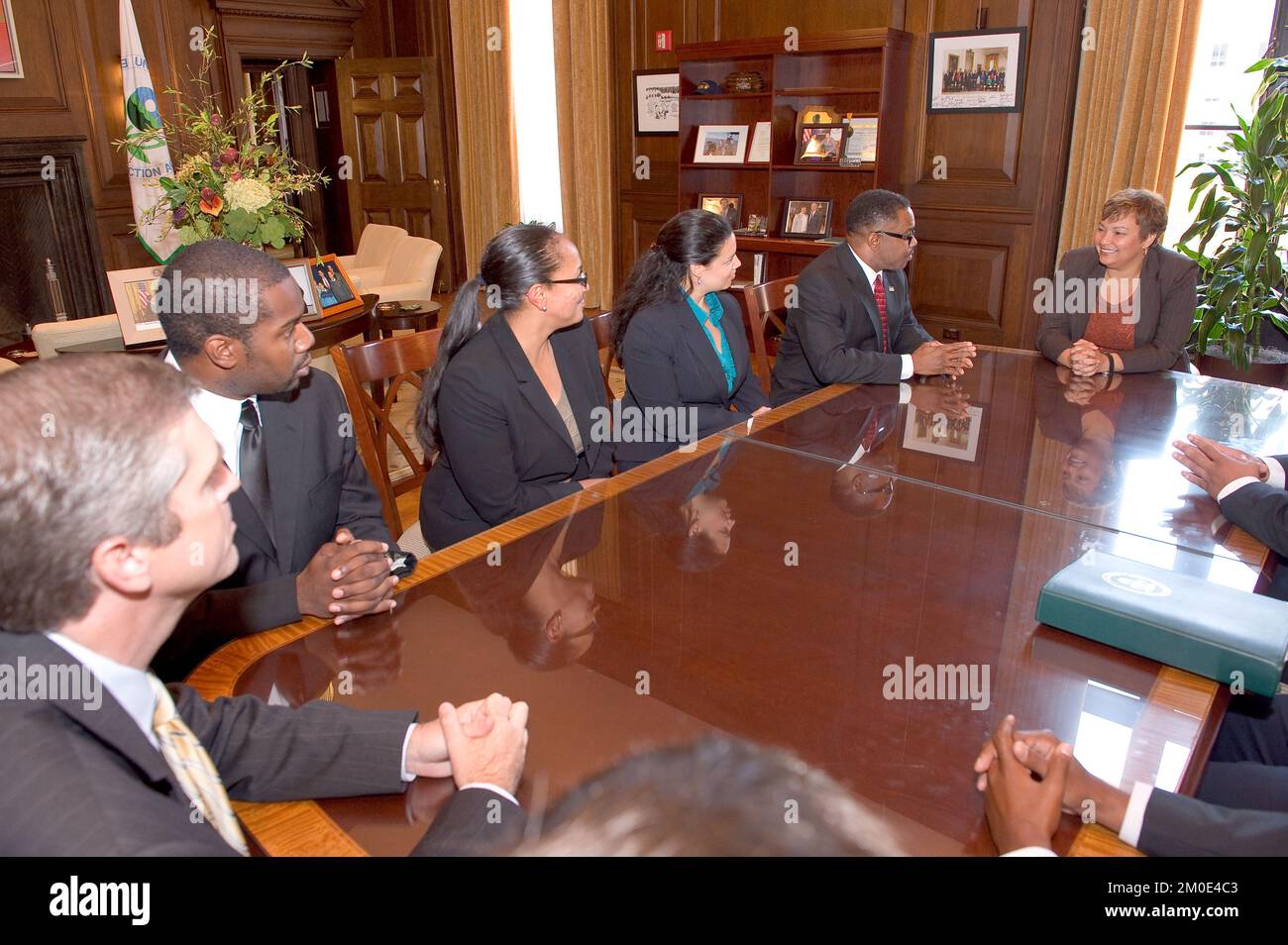 Büro der Verwaltungsrätin (Lisa P. Jackson) - North Carolina Central University, Vermont Law Schools , Environmental Protection Agency Stockfoto